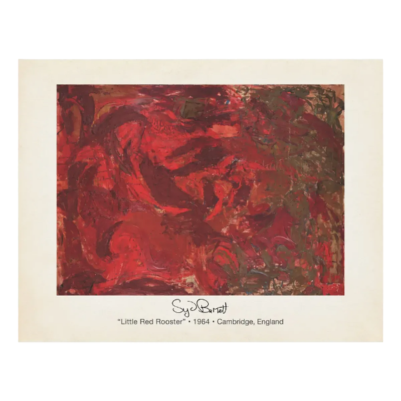 Little Red Rooster Folded Note Card