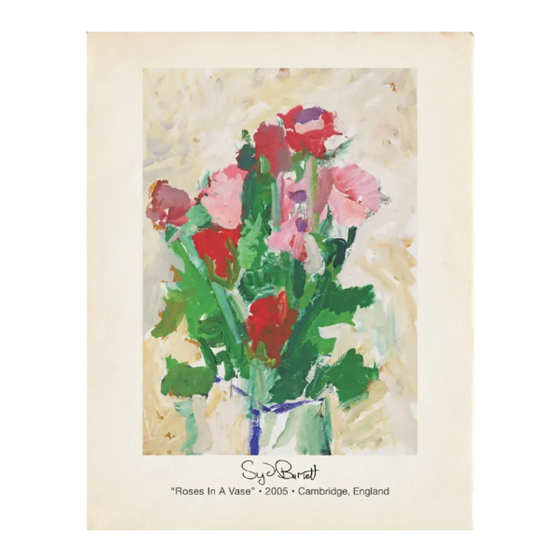 Roses In A Vase Folded Note Card