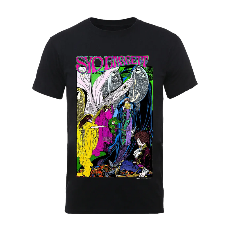 Syd Barrett Fairies T-Shirt, Black